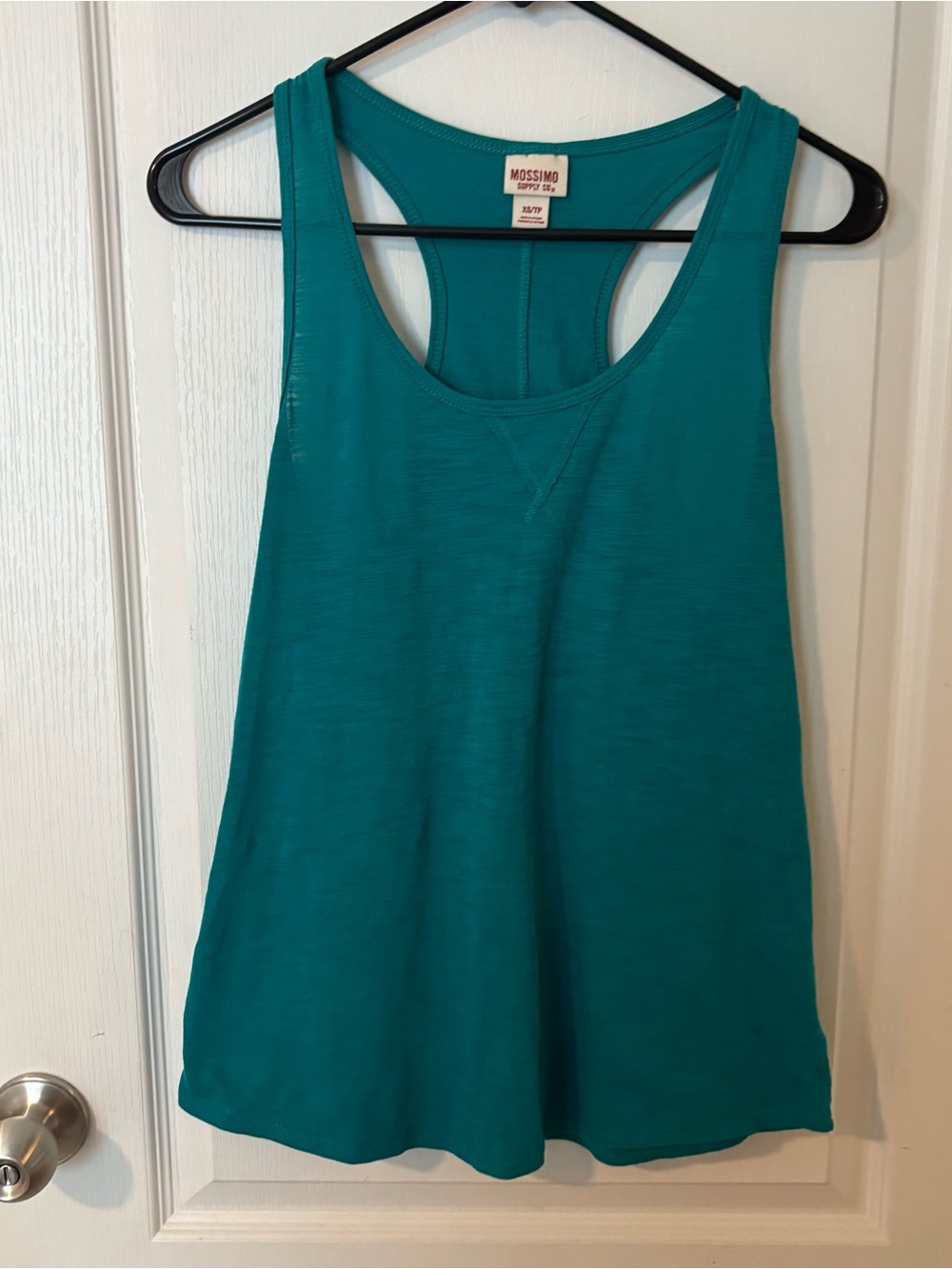 Teal Mossimo racer back tank top